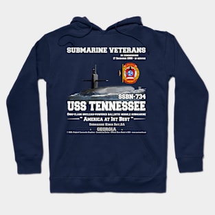 USS Tennessee SSBN-734 submarine Hoodie